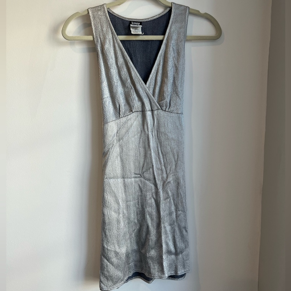 Vintage silver mini dress